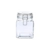Pote de Vidro com Trava Quadrado 910mL Sofistic Le Bianco