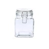 Pote de Vidro com Trava Quadrado 1100mL Sofistic Le Bianco