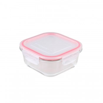 Pote de Vidro Hermético Quadrado 530mL Le Bianco