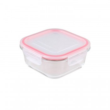 Pote de Vidro Hermético Quadrado 800mL Le Bianco