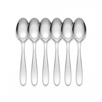 Colher Sobremesa Inox com 6 unidades Gourmet Le Bianco