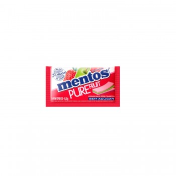 Goma de Mascar Mentos 8,5g Fruit Vermelho
