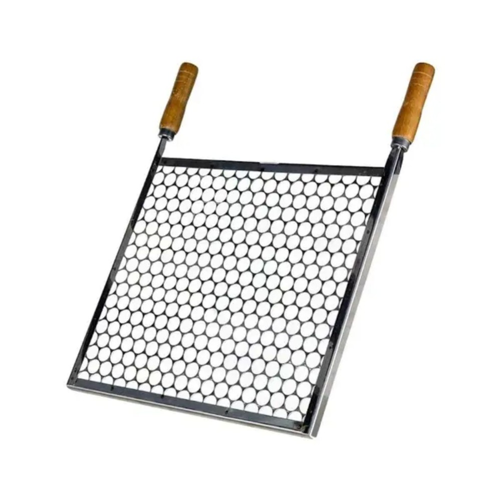 Grelha para Churrasco Inox Moeda 50x40cm JA