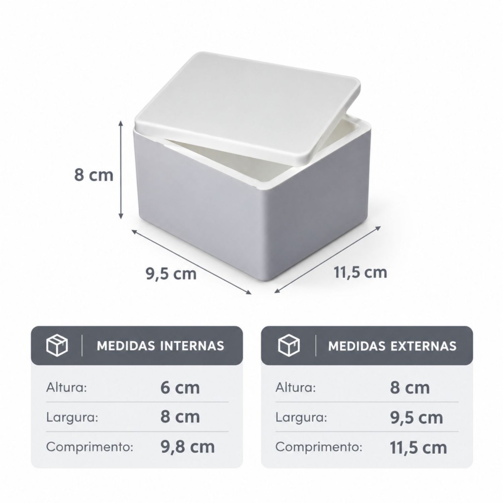 Caixa Térmica de Isopor Kiisotherm 400mL (250g)