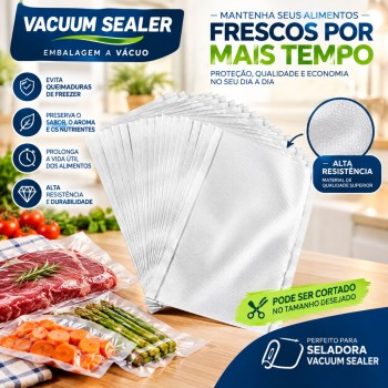 Saco para Seladora à Vácuo 20x30cm com 30un.