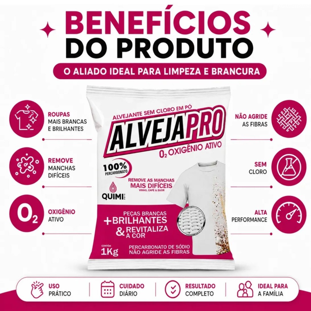 Percarbonato de Sódio 1kg Alveja Pro