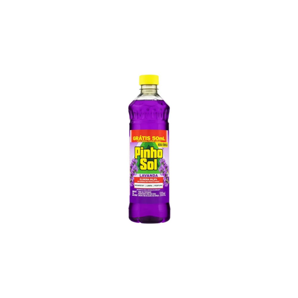Desinfetante Pinho Sol Lavanda LEVE 500mL PAGUE 450mL