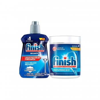 Kit Detergente para Máquina de Lavar Louça 450mL + Secante 250mL Finish