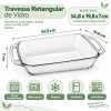 Assadeira de Vidro Retangular 2,7L com Alça Nadir Marinex