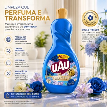 Limpador Perfumado UAU Brisa Frescor 1L