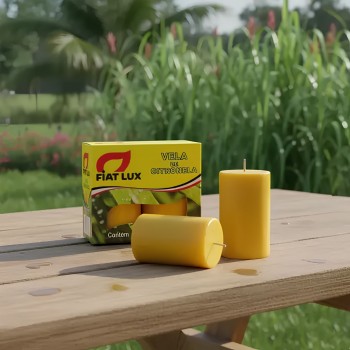 Vela de Citronela Repelente Fiat Lux 90g com 2un.