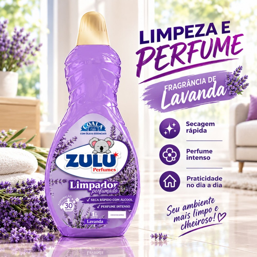 Limpador Perfumado Zulu Lavanda 1L