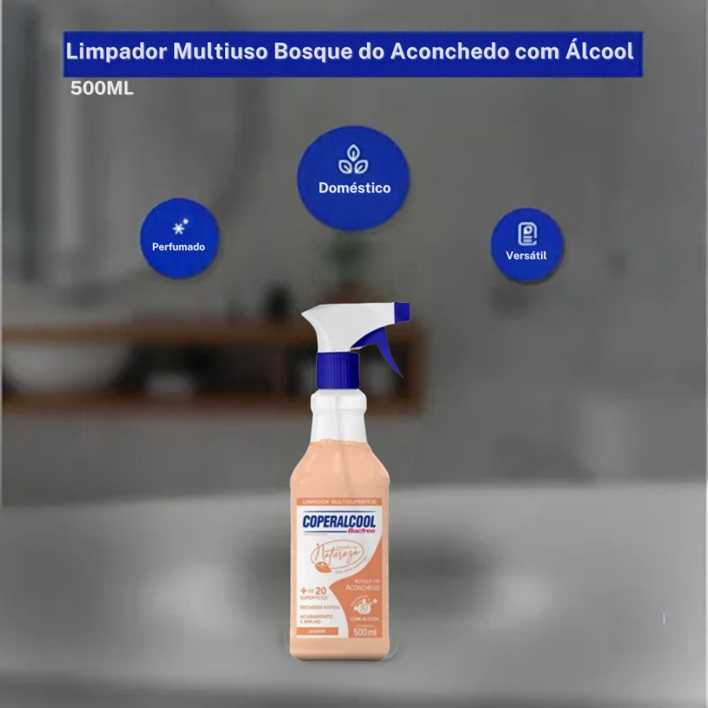 Limpador Multiuso com Álcool Coperalcool 500mL Bosque do Aconchego