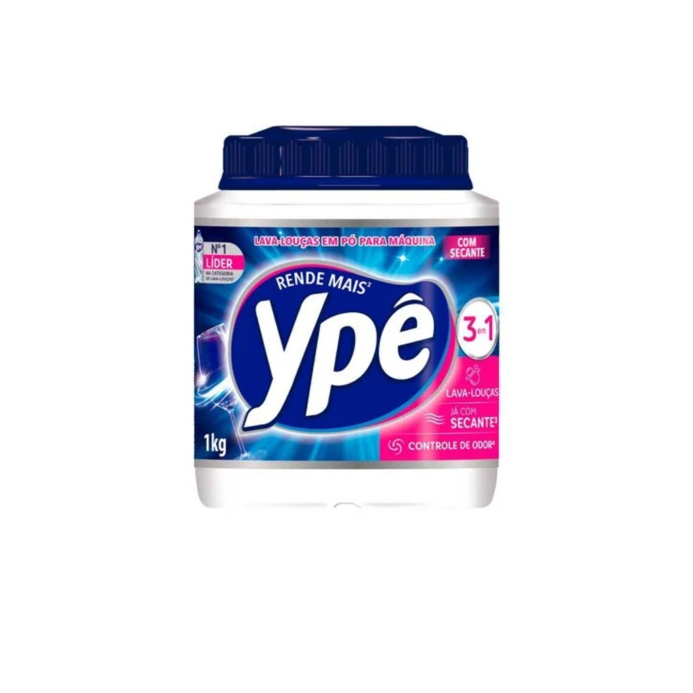 Detergente Máquina de Lavar Louça Pó Ypê com Secante 1Kg