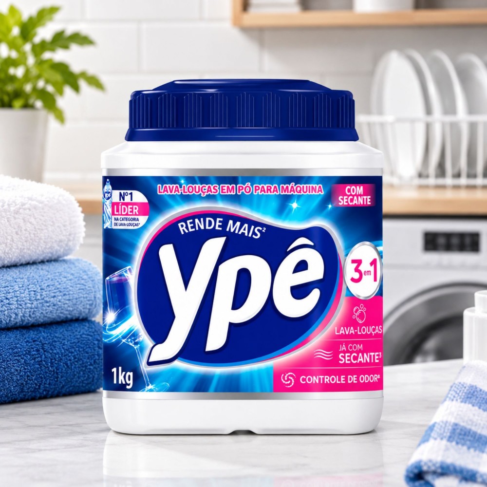 Detergente Máquina de Lavar Louça Pó Ypê com Secante 1Kg