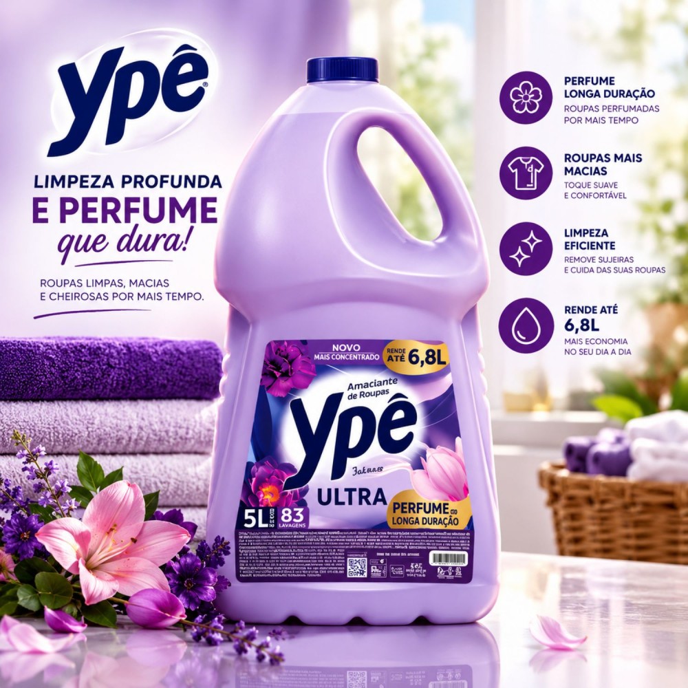 Amaciante Ypê 5L Intenso