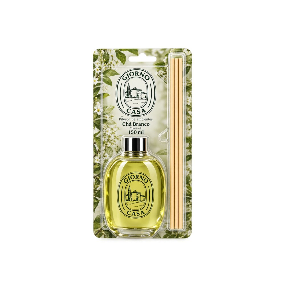 Difusor de Ambientes Giorno Chá Branco 150mL