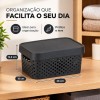 Caixa Organizadora Rainha 4,5L Preta