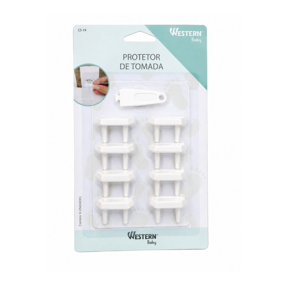 Protetor para Tomadas com 9 peças Western