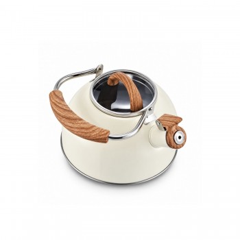 Chaleira de Inox 2L MTA Vanilla com Cabo Amadeirado