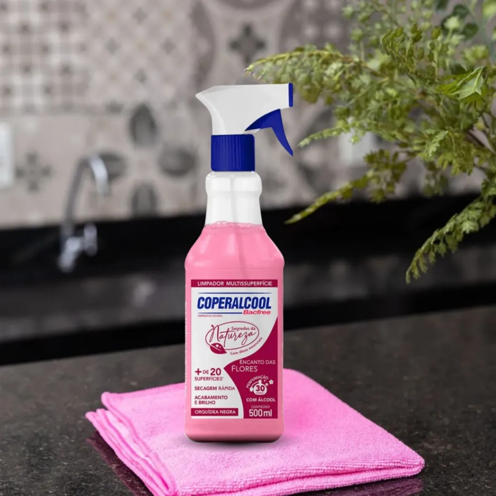 Limpador Multiuso com Álcool Coperalcool 500mL Orquídea Negra