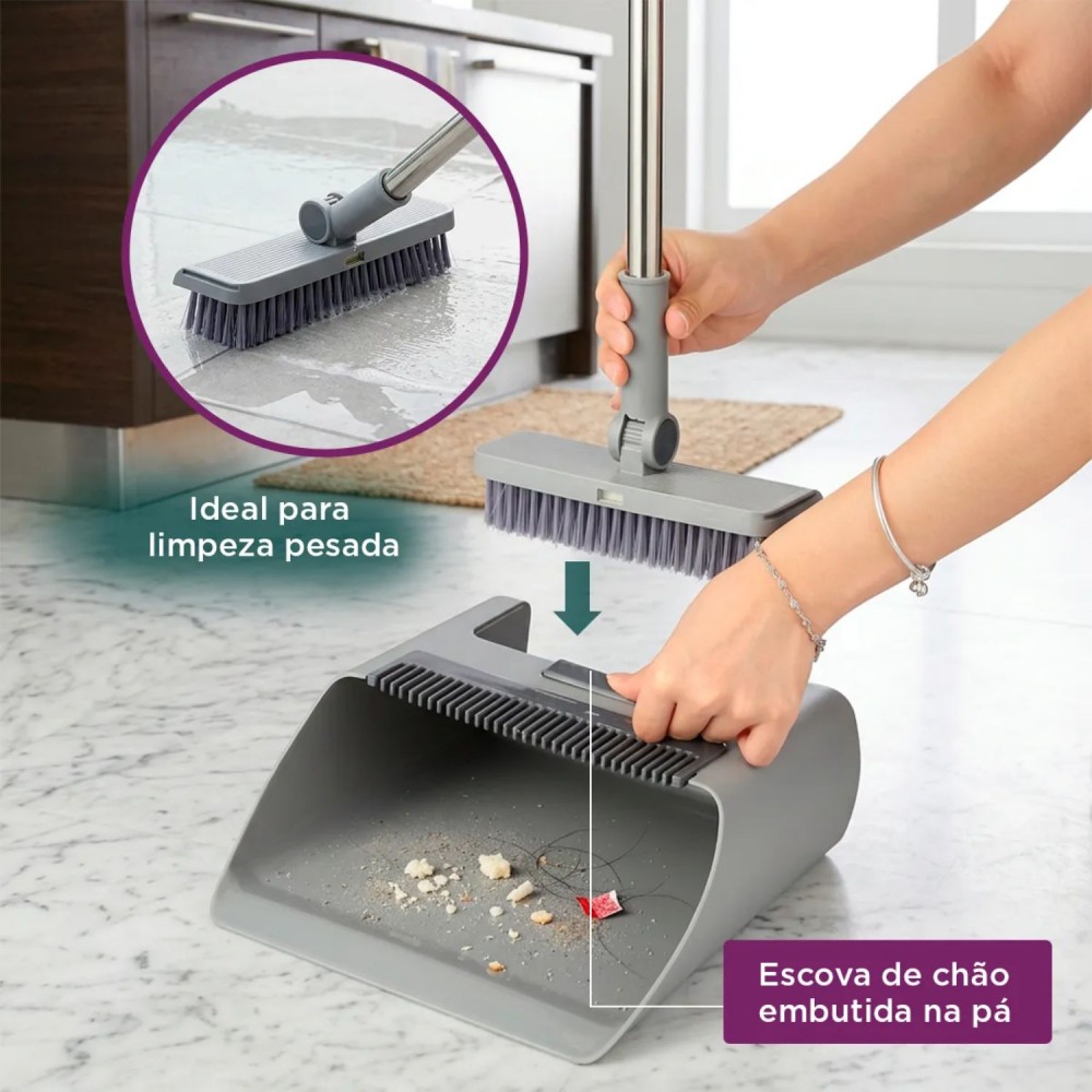 Vassoura Multi-clean Pro 4 em 1 Flash Limp