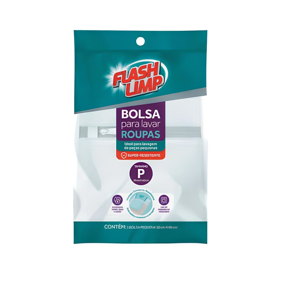 Saco para Lavar Roupas Flash Limp 30x40cm 