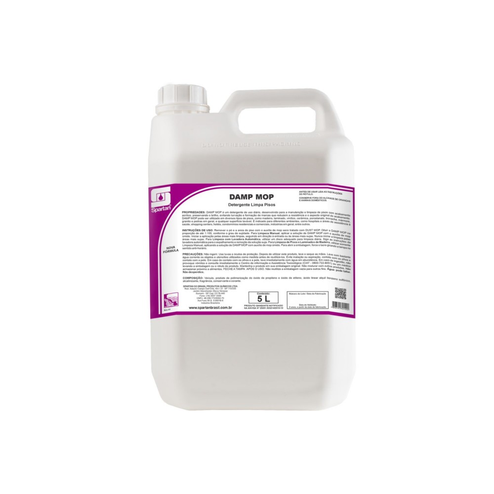 Limpa Pisos Concentrado Damp Mop Spartan 5L