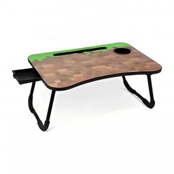 Mesa Multiuso MDF Minecraft Dobrável Portátil 40x60cm Mori