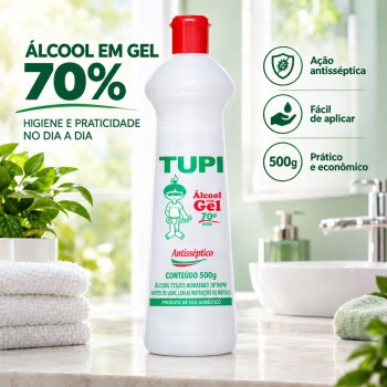 Álcool em Gel 70%  500g Tupi Squezze