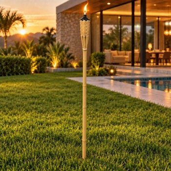 Tocheiro de Bambu com Chapéu 150cm Top Garden 