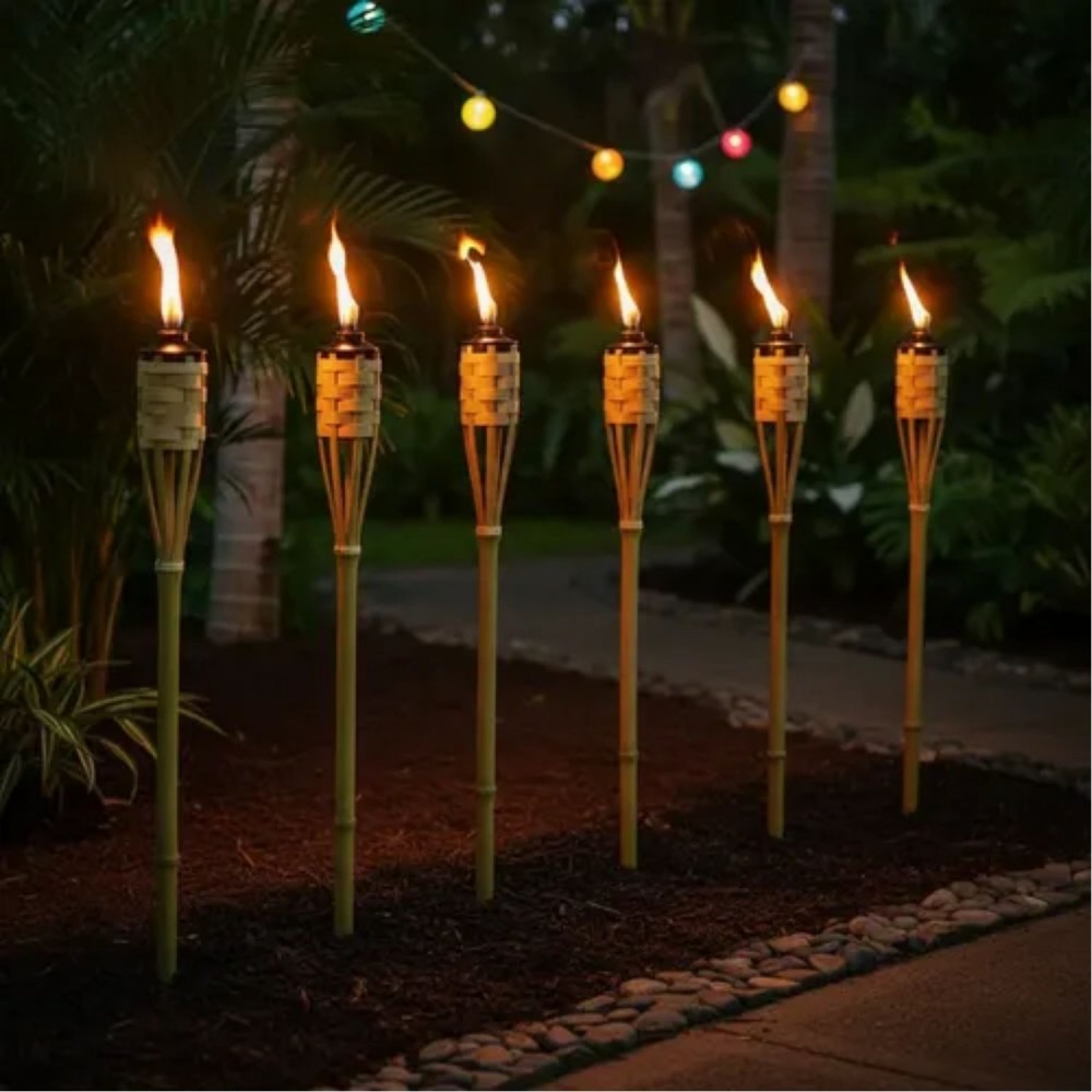 Tocheiro de Bambu com Chapéu 150cm Top Garden 