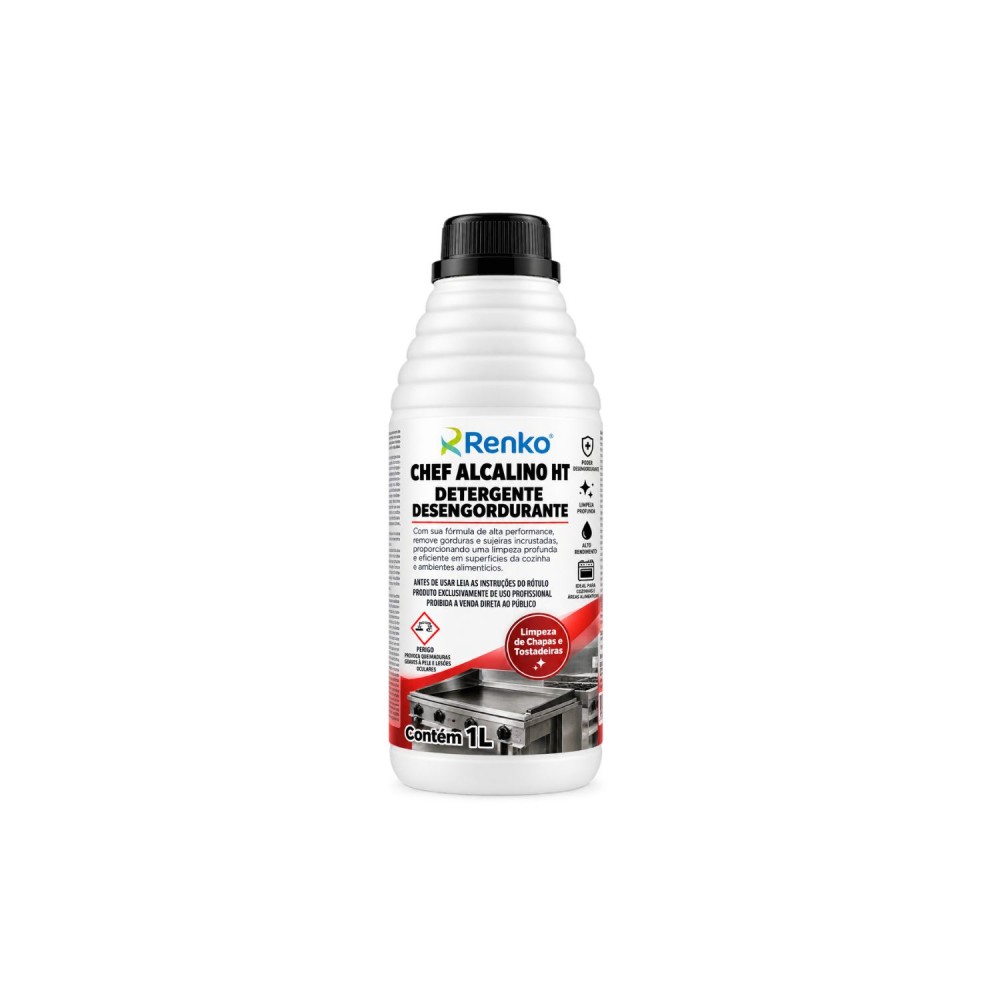 Limpador Desengordurante Concentrado Chef Alcalino HT Renko 1L