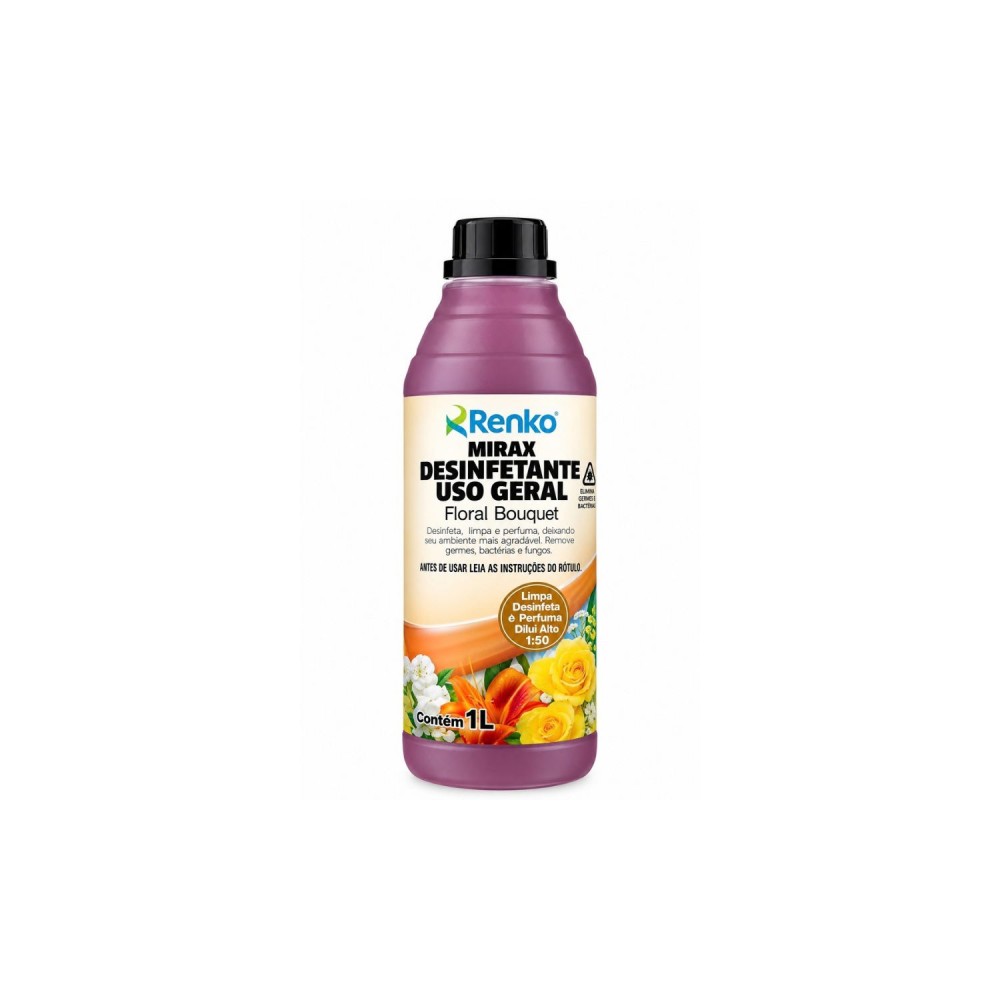 Desinfetante Concentrado Mirax Renko Floral Bouquet 1L