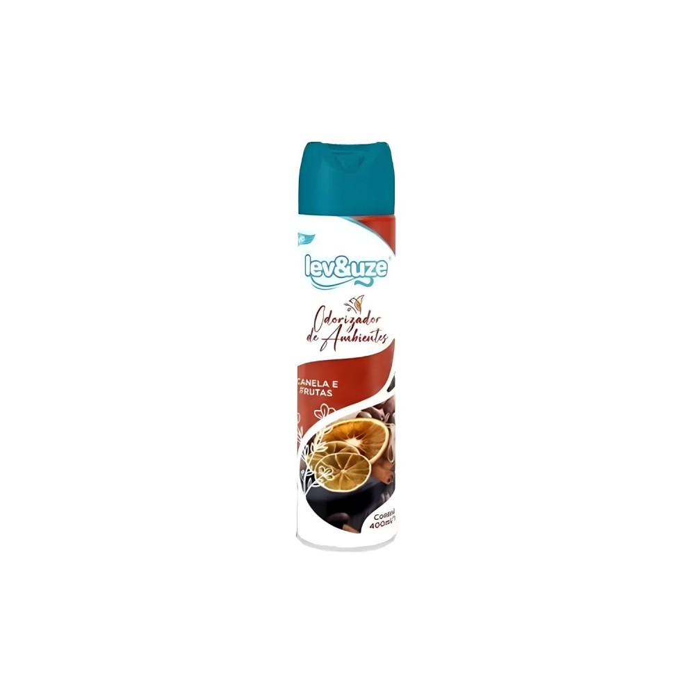 Aromatizador Aerossol Lev&Uze 400mL Canela e Frutas