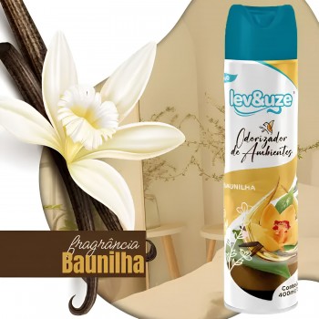 Aromatizador Aerossol Lev&Uze 400mL Baunilha