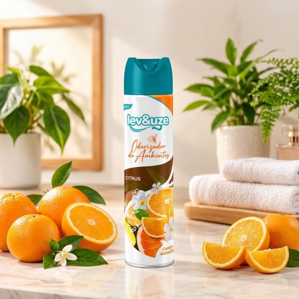 Aromatizador Aerossol Lev&Uze 400mL Citrus