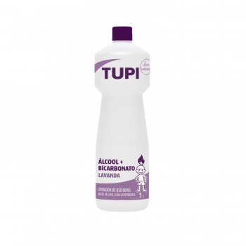Álcool Líquido Multiuso com Bicarbonato Lavanda Tupi 1L