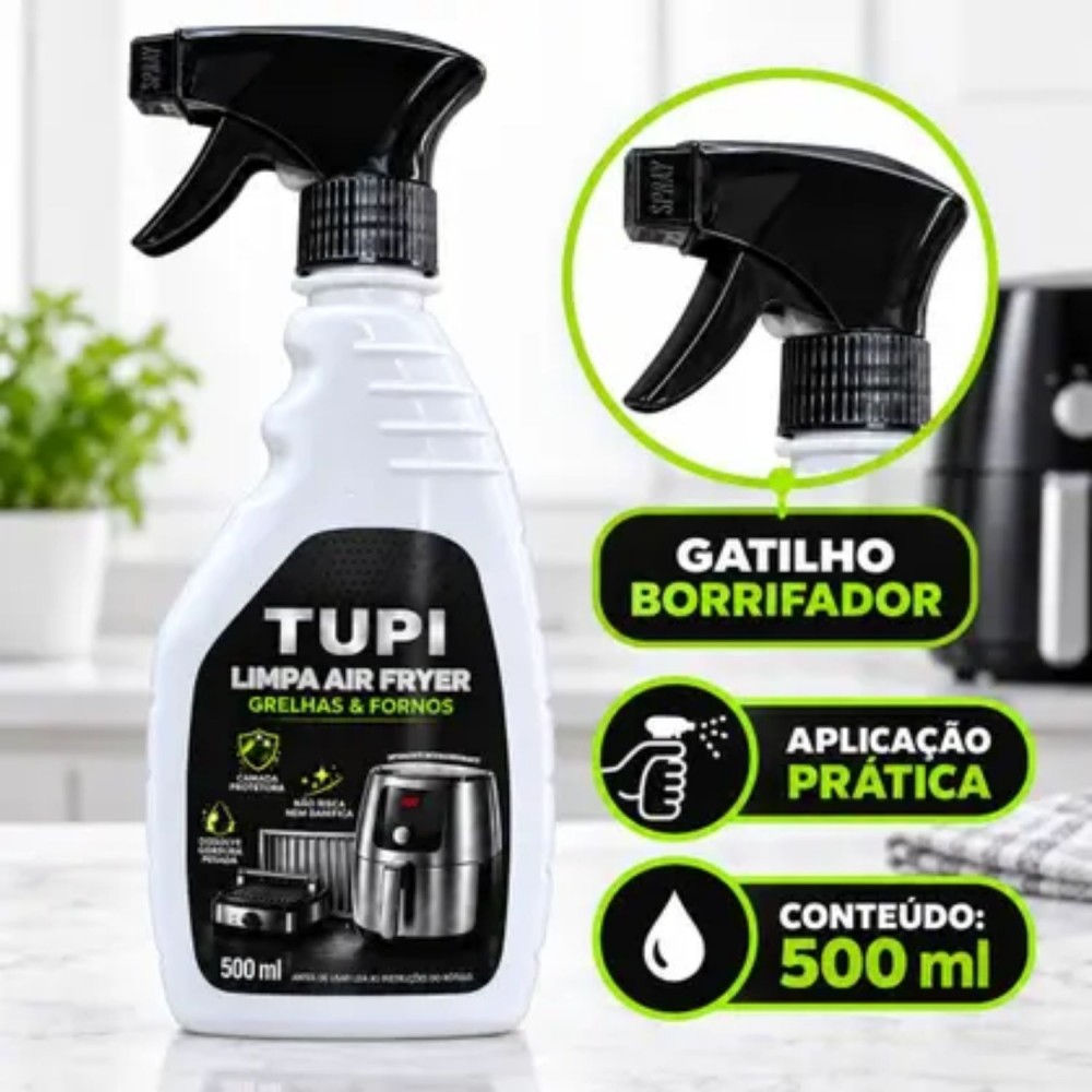 Limpador Desengordurante para Air Fryer e Fornos Tupi Spray 500mL