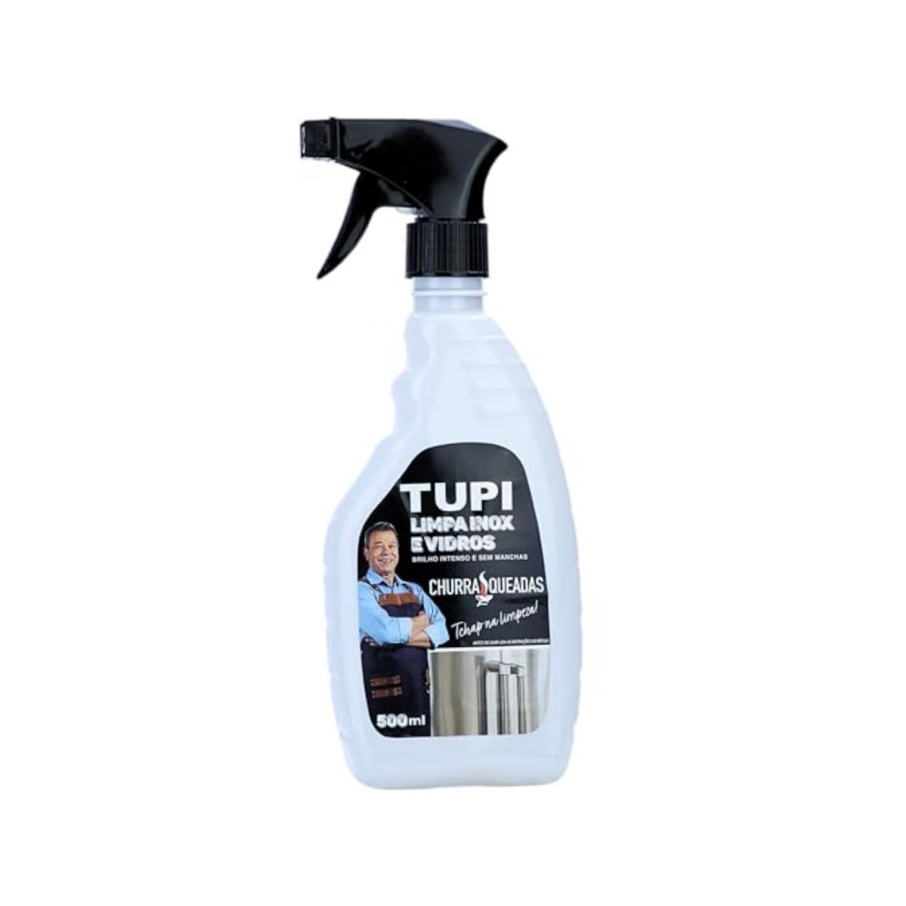 Limpa Inox  e Vidros Churrasqueadas 500mL Tupi