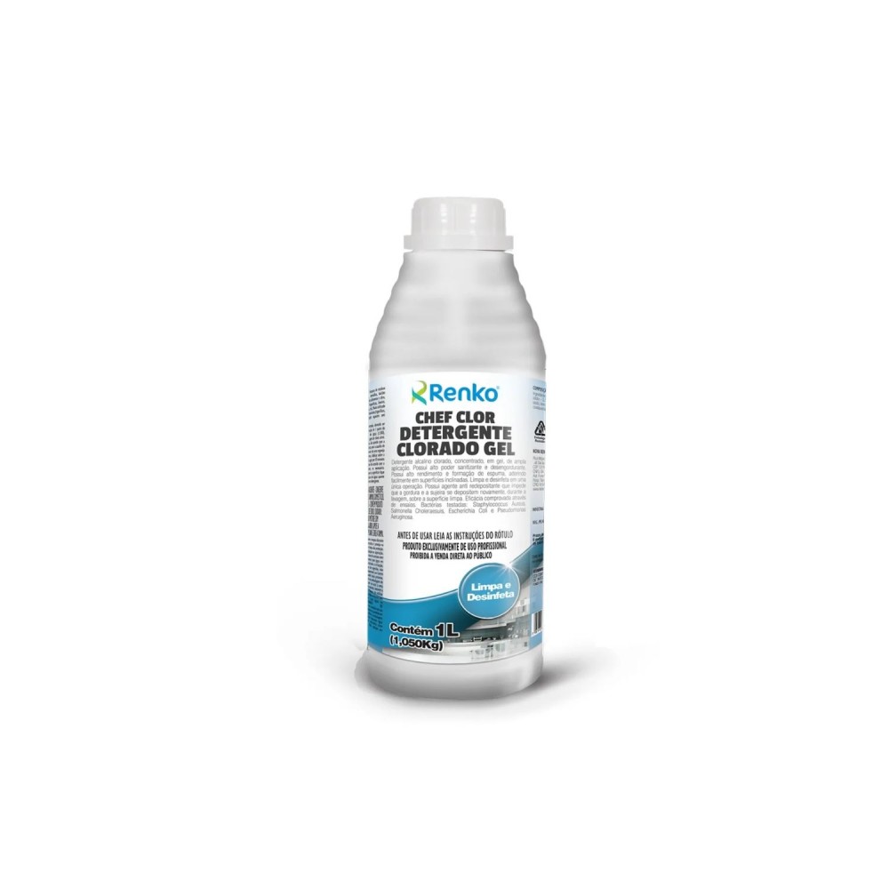 Detergente Clorado Concentrado Chefclor Renko 1L