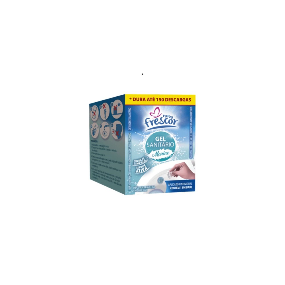 Gel Adesivo Sanitário Novo Frescor Marine 7g para 1 Aplicação