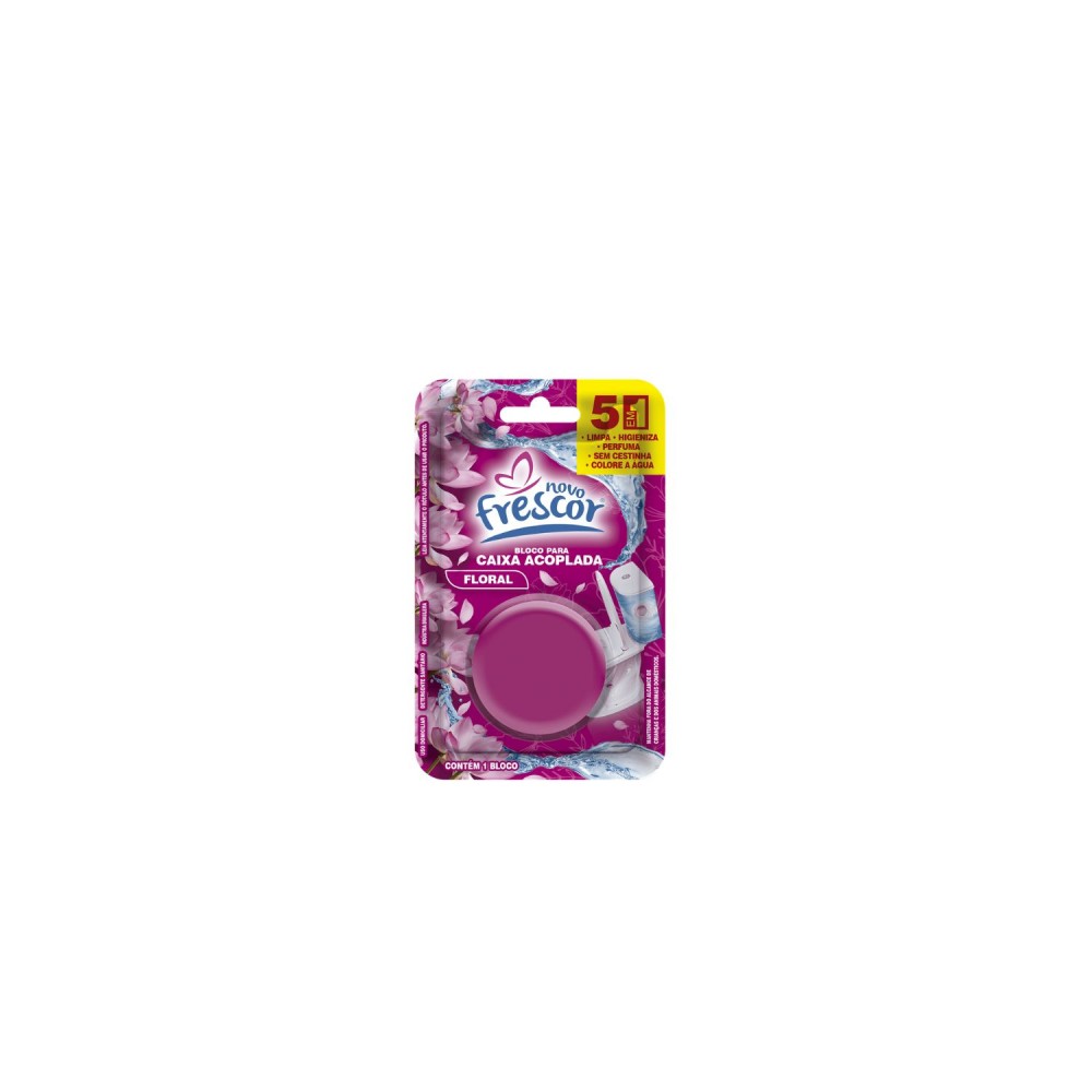 Bloco Sanitário Novo Frescor para Caixa Acoplada Floral 45g 