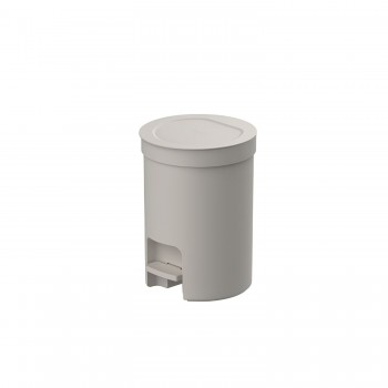 Lixeira Redonda com pedal 6L <Ou> Trium Bege