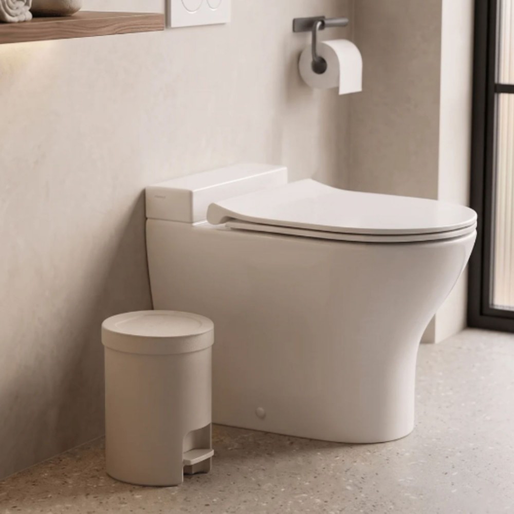 Lixeira Redonda com pedal 6L <Ou> Trium Bege