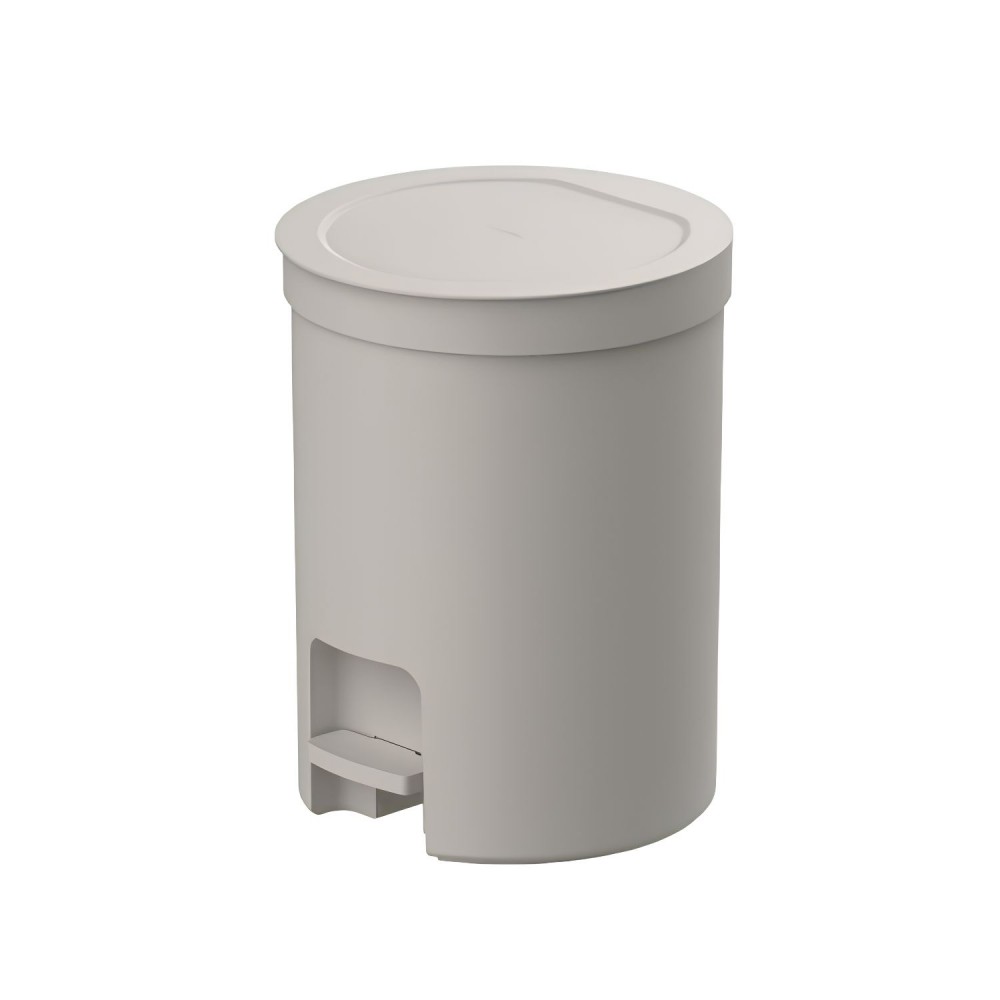 Lixeira Redonda com pedal 12L <Ou> Trium Bege