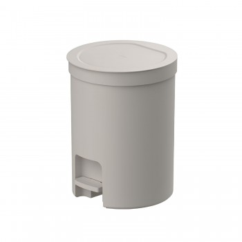 Lixeira Redonda com pedal 12L <Ou> Trium Bege