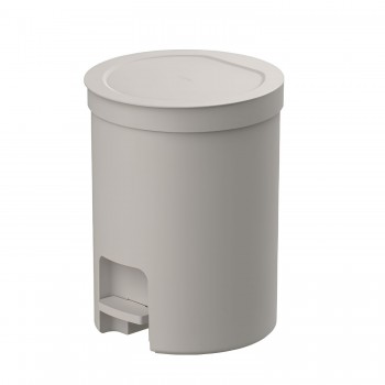 Lixeira Redonda com pedal 20L <Ou> Trium Bege