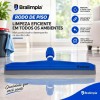 Rodo Plástico 35cm Bralimpia Dry Azul sem Cabo