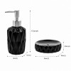 Conjunto Saboneteira 2 Peças Diamond Preto Lyor